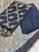 Premium Cotton Unstitched 3 Piece Suit Set for Women with Elegant Paisley Floral Print, Printed Kurta Fabric, Designer Dupatta & Matching Salwar Material - Image 6