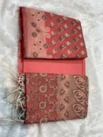 Elegant Cotton Unstitched 3 Piece Suit with Floral Buti Printed Kurta, Beautiful Printed Dupatta with Decorative Border & Matching Salwar Fabric - Image 6